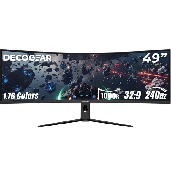 Deco Gear 49 240 Hz Curved Super Ultrawide Dual QHD Gaming Monitor