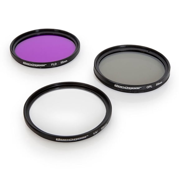 Deco Gear 55mm 3 pc Lens Filter Kit