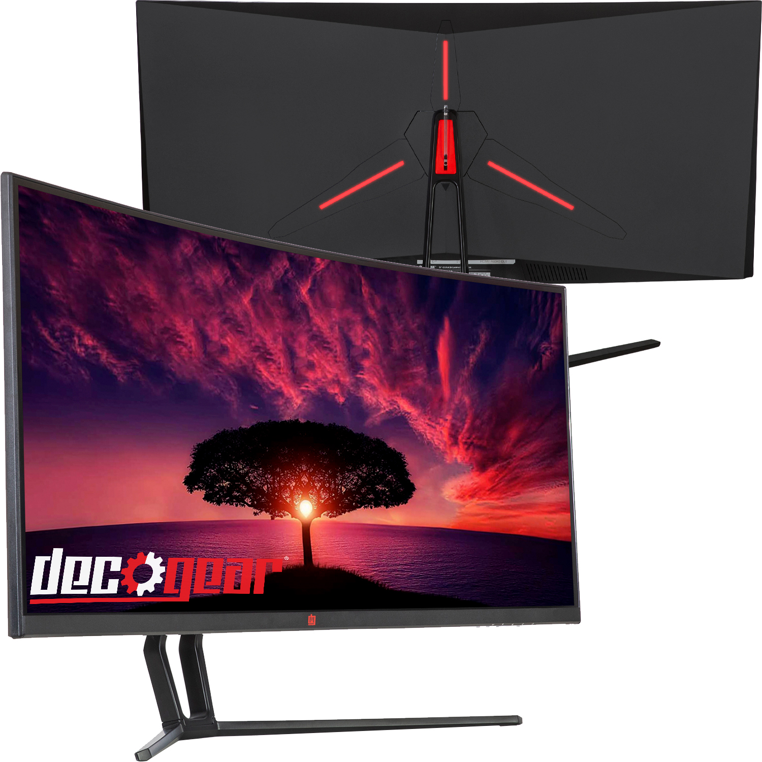 Deco Gear DGVIEW101 - LED monitor - curved - 35" - 2560 x 1080 UWFHD @ 75 Hz - 366.8 cd/m������ - 2000:1 - 4 ms - HDMI, DVI, DisplayPort - image 1 of 15