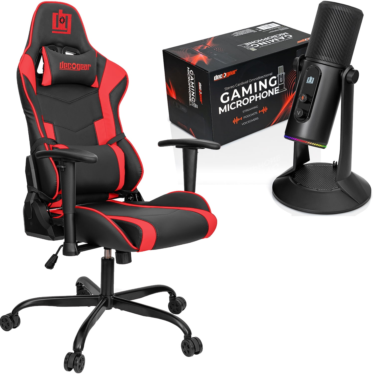 Tri-Color Streamer Gaming Chair Reclining Backrest Cushion