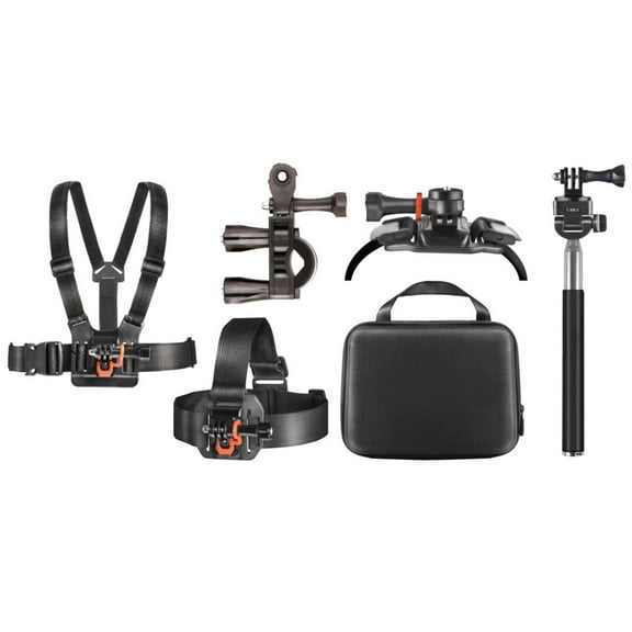Deco Gear Outdoor Action Kit with Clip Head Mount for Action Camera
