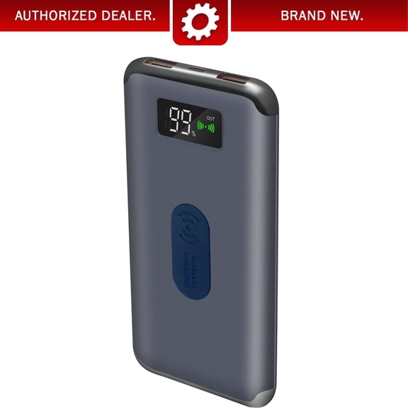 Deco Gear Wireless Power Bank 8,000 mah with Digital Display & USB-C Cable