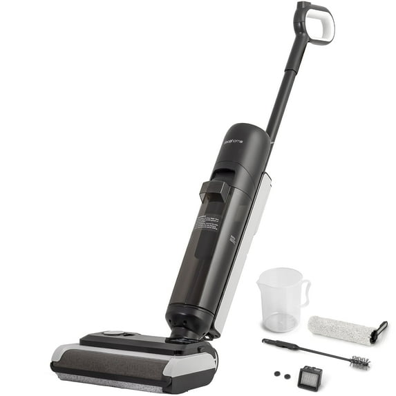 Deco Home 220W Wet/Dry All-in-One Vacuum and Hard Floor Cleaner, Cordless Battery with Self-Cleaning Charging Dock