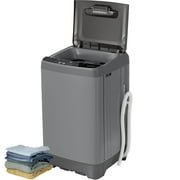 Deco Home Fully Automatic Portable Washing Machine, 1.8 cu. ft., 16lb Capacity, 10 Smart Cleaning Programs, Water Inlet and Drain Pump