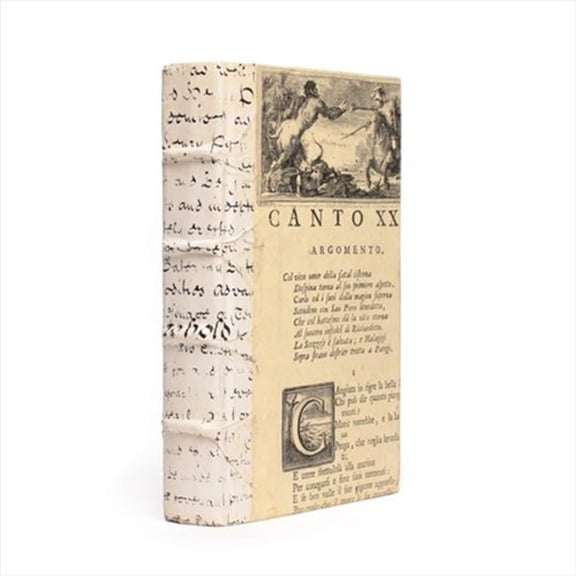 Deco Home Single Antique Vellum Script Book