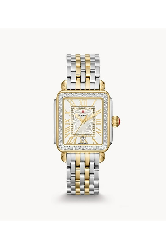 Deco Madison Diamond Two-Tone 18K Gold Diamond Dial Watch Match Deco Madison Diamond Two-Tone 18K Gold Diamond Dial Watch