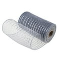 thumbnail image 1 of Deco Mesh Ribbon - 10inch x 30 feet Each Roll Metallic Foil Mesh Ribbon for Christmas, Valentine's Easter Wreath and Home Decorating (1 Roll/Gray), 1 of 3