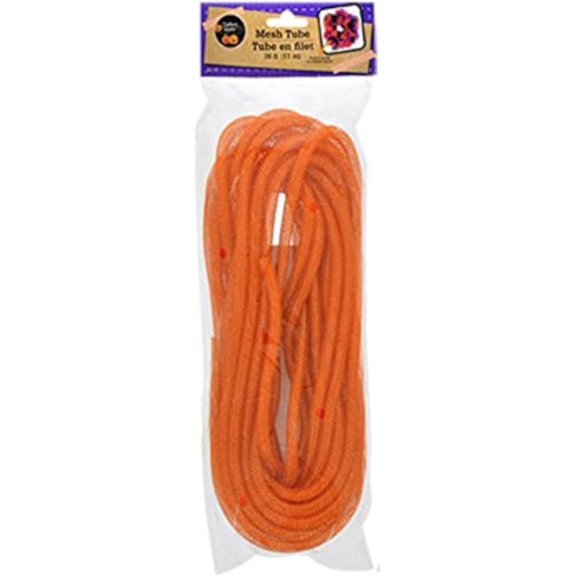 Deco Mesh Tubing (1 Pack, Orange)