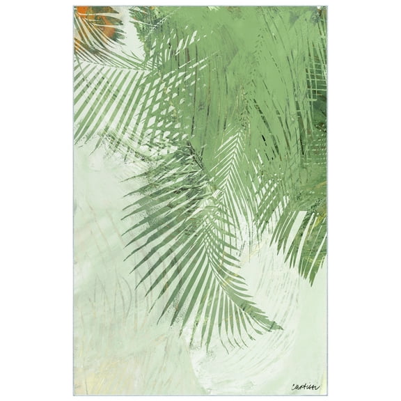 Deco Organic Bouquet I Washable Leaf Art Area Rug size 5'x8'