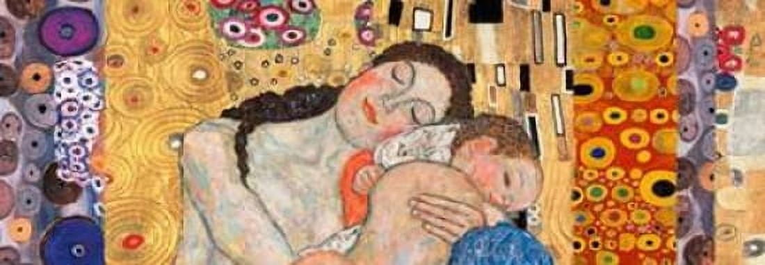 Deco Panel-Death and Life Canvas Art - Gustav Klimt (10 x 20)