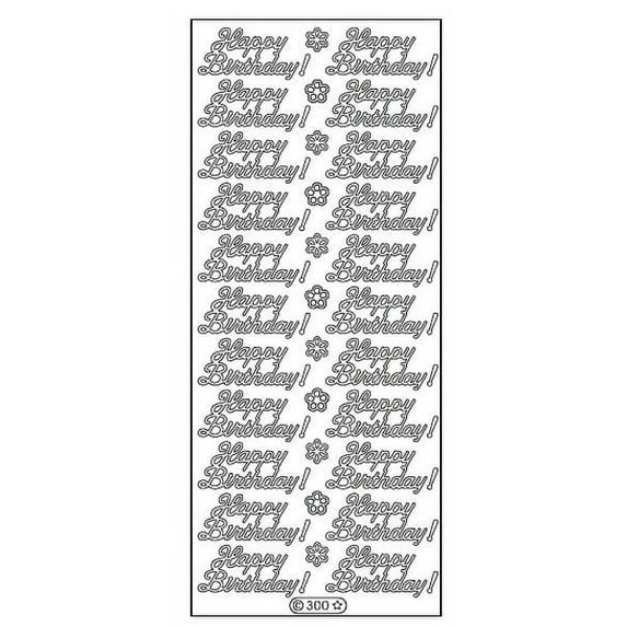 Deco Stickers - Happy Birthday - Multi-Colour
