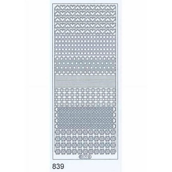 Deco Stickers - Small Borders - Gold