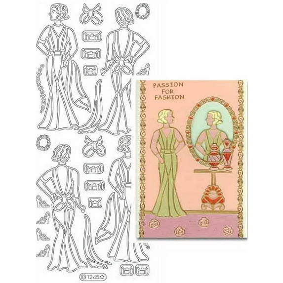 Deco Stickers - Vintage Ladies - Gold