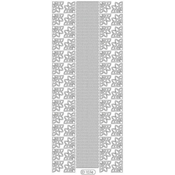 Deco Stickers - Wavy Borders and Corners - Gold