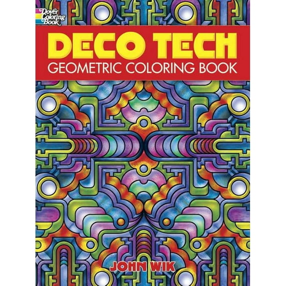 Deco Tech: Geometric Coloring Book (Green) (Paperback)