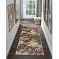 thumbnail image 1 of Deco Transitional 2' x 10' Seafoam and Red Polypropylene Indoor Area Rug, 1 of 7
