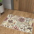 thumbnail image 1 of Deco Transitional 2' x 3' Ivory and Red Polypropylene Indoor Area Rug, 1 of 8
