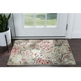 thumbnail image 1 of Deco Transitional 2' x 3' Seafoam and Red Polypropylene Indoor Area Rug, 1 of 8