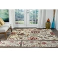 thumbnail image 1 of Deco Transitional 3-Piece Set Ivory and Red Polypropylene Indoor Area Rug, 1 of 8