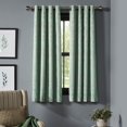 thumbnail image 1 of Deco Window 100% Blackout Curtains for Room Decor 90 inch Long (Sea Foam, 52"W x 60"H, 2 Panel), 1 of 5