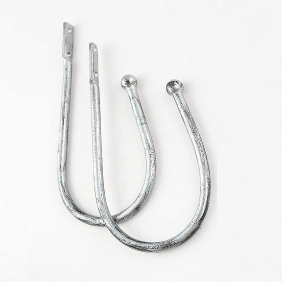 Deco Window 2 Pcs Curtain Holdback for Curtains Wall Mounted Metal Drapery Hook for Door Window Treatment-Ball (Brown)