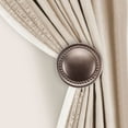 thumbnail image 1 of Deco Window 2 Pcs Curtain Holdback for Curtains Wall Mounted Metal Drapery Spin Medallion (Brown Oil Rubbed), 1 of 7