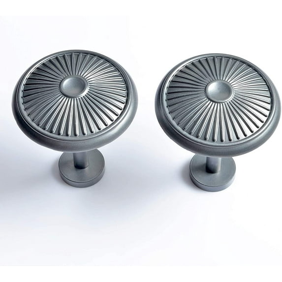 Deco Window 2 Pcs Curtain Holdback for Curtains Wall Mounted for Sheer and Blackout Panels (Charcoal)