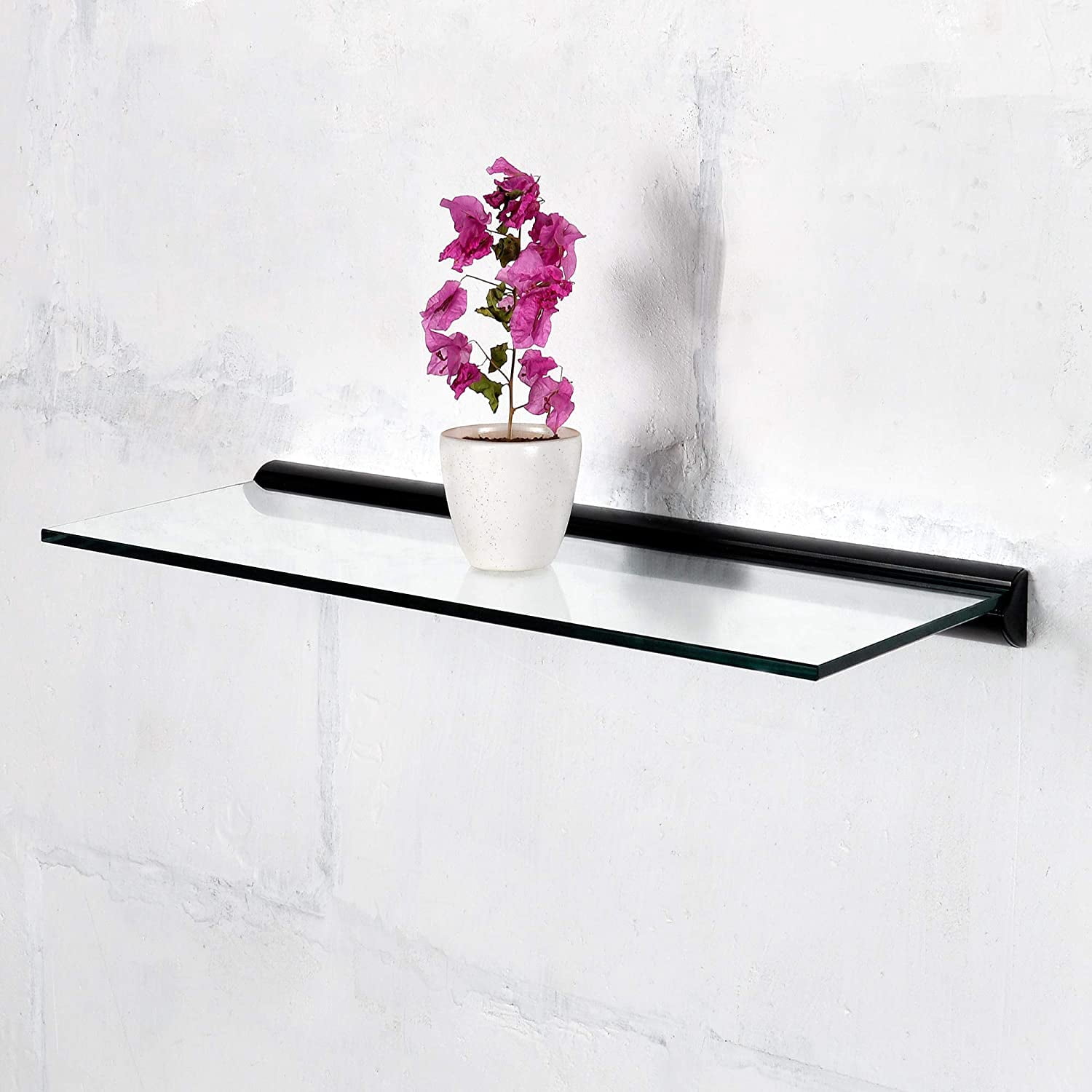 Deco Window 36" X 9" Tempered Glass Shelf for Wall Floating Shelves 8mm ...