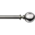 thumbnail image 1 of Deco Window 72 to 144 Inches Adjustable Curtain Rod for Windows with Ball Finials & Bracket Set (3/4'' Diameter, Nickel), 1 of 9