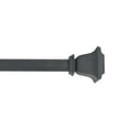 thumbnail image 1 of Deco Window Adjustable Curtain Rod for Windows 44 to 120 Inch (Pack of 1) Extendable Heavy Duty 1 Inch Iron Drapery Pole with Finials Wall Mounted French Door Curtain Rods (Dark Stone), 1 of 5