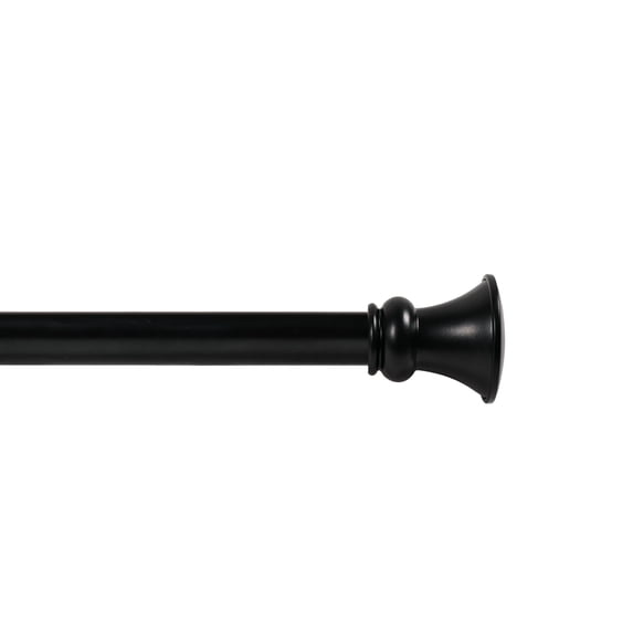 Deco Window Modern 1 Inch Matte Egyptian Adjustable Single Curtain Rods, 44 - 120 Inch