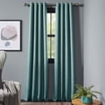 thumbnail image 1 of Deco Window Blackout Curtains for Bedroom 90 Inch Long (Teal, 52 in W x 90 in H, 2 Panels), 1 of 5