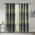 thumbnail image 1 of Deco Window Set of 2 (52" W x 108" L) Blackout Curtain Panels for Doors 9 ft. Silk Route Room Darkening (Peach), 1 of 5