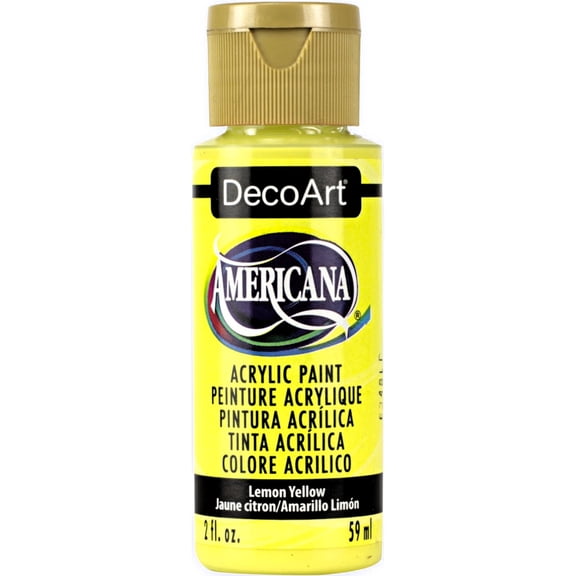 DecoArt Americana Acrylics Yellow Color Family – 2oz Craft & DIY Paints