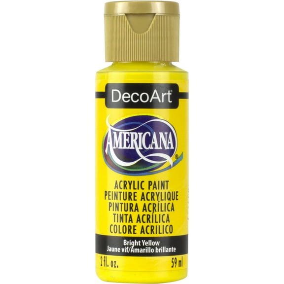 DecoArt Americana Acrylic Color, 16 oz., Bright Yellow