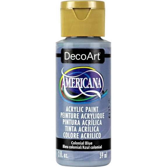 DecoArt Americana Acrylic Paint, 2 oz, Blue Color Family, Matte Finish