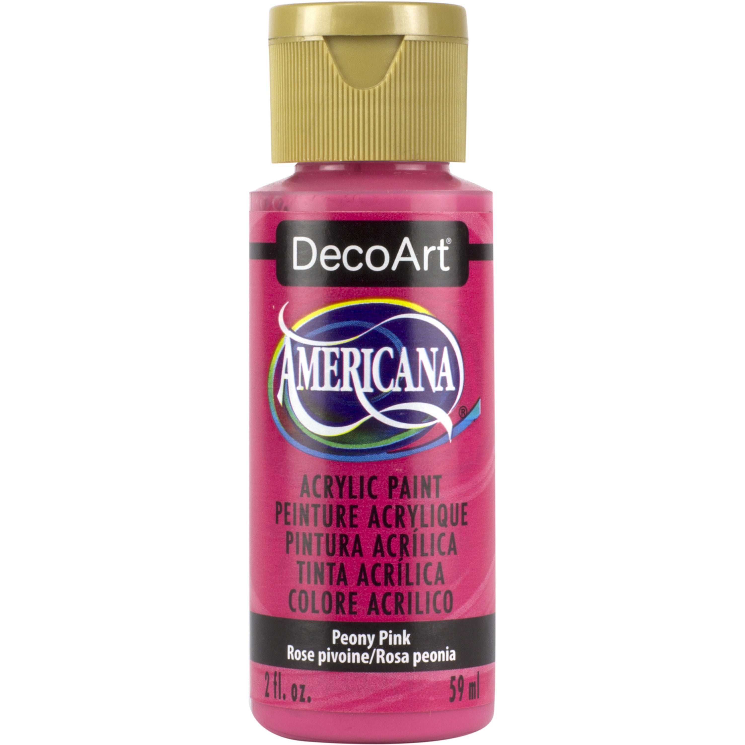 DecoArt Americana Acrylic Colors, 2 oz. Bottles, Peony Pink – innovationssa