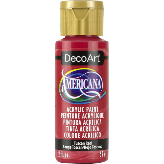 DecoArt Americana Acrylic Paint, 2 oz, Red Color Family, Matte Finish