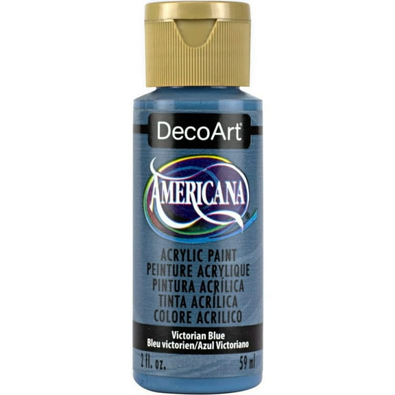 DecoArt Americana Acrylic Paint, 2 oz, Blue Color Family, Matte Finish