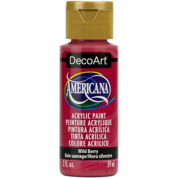 DecoArt Americana Acrylic Paint, 2 oz, Red Color Family, Matte Finish