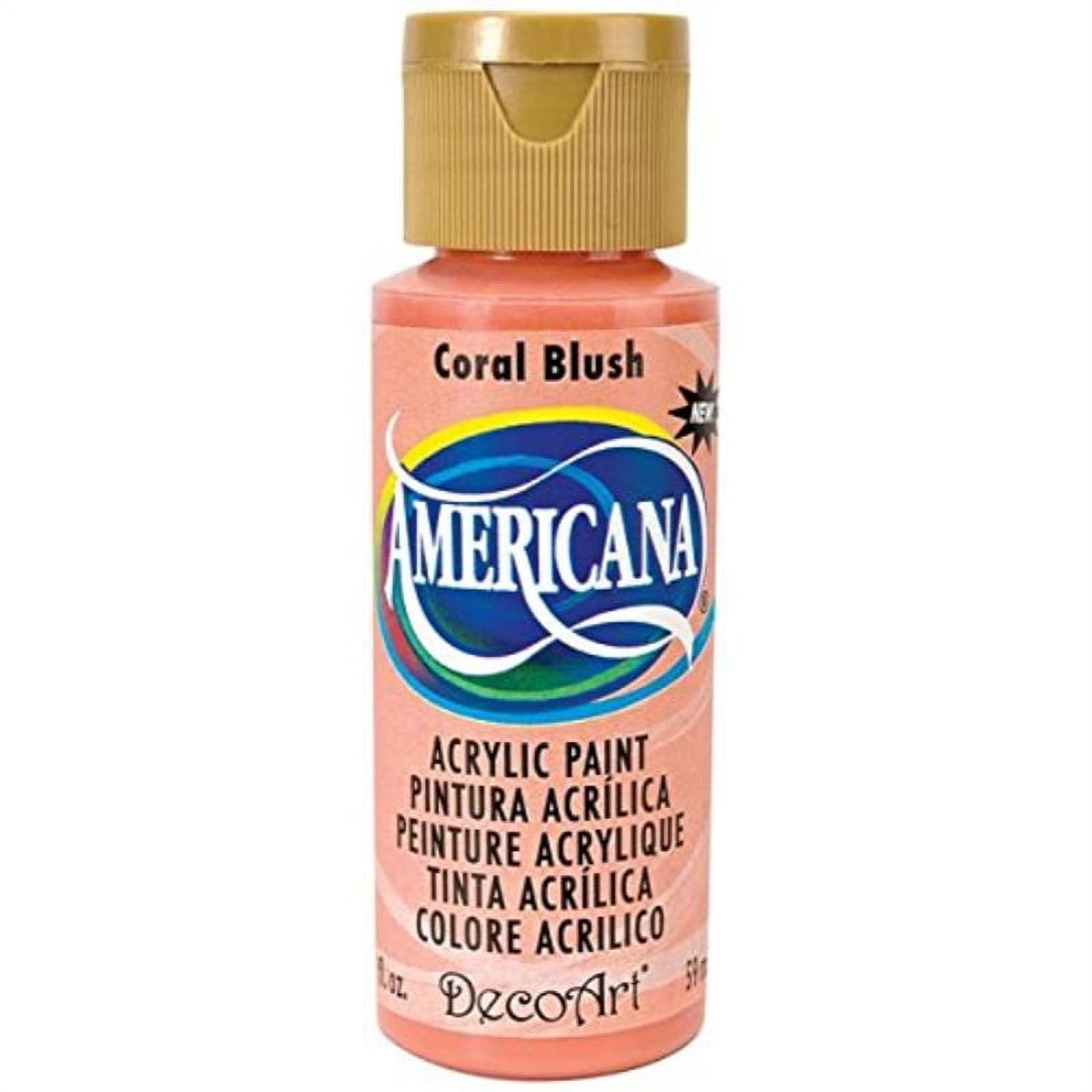 DecoArt Americana Acrylic Paint, 2-Ounce, Coral Blush - Walmart.com