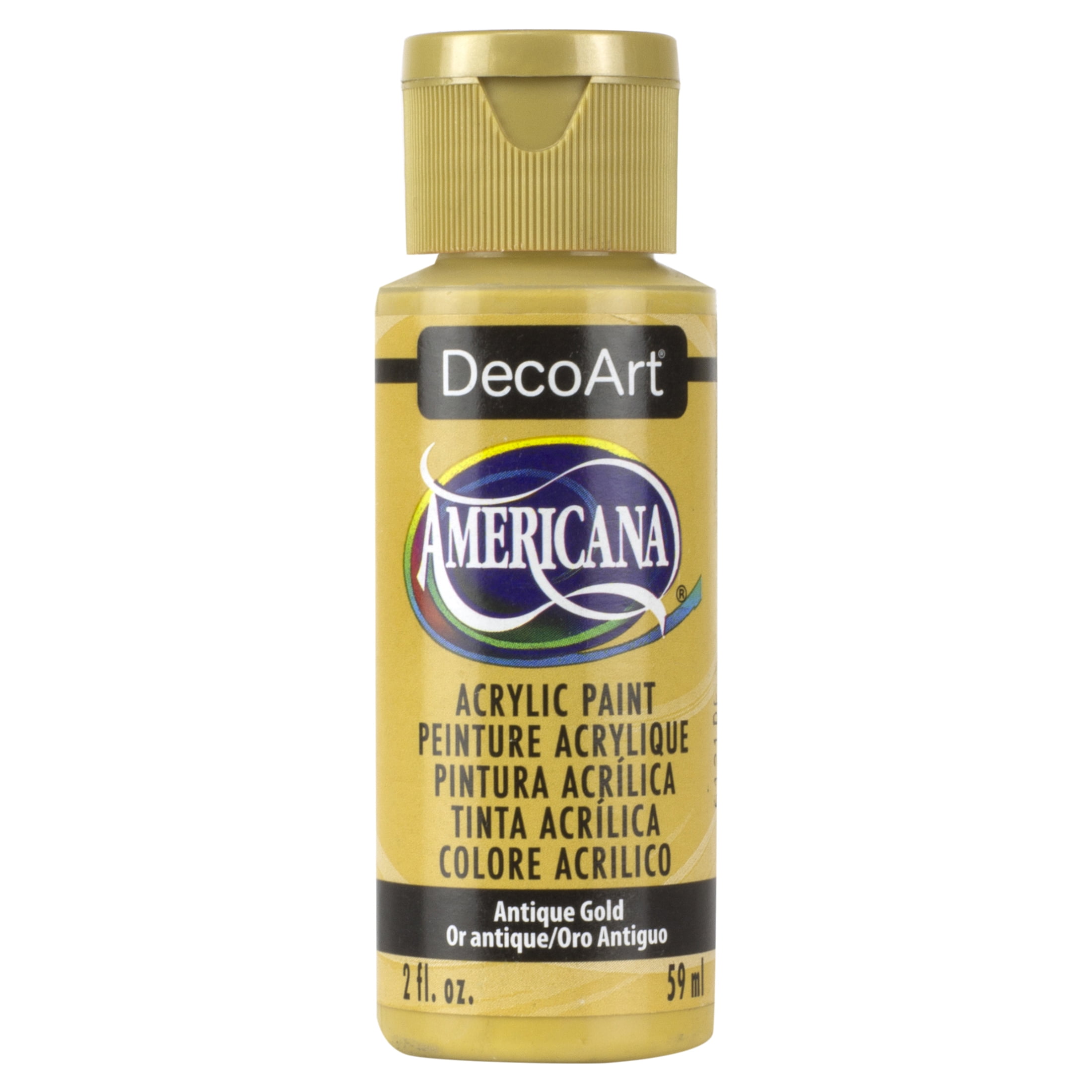 DecoArt Americana Acrylic Paint, 2 oz., Antique Gold 