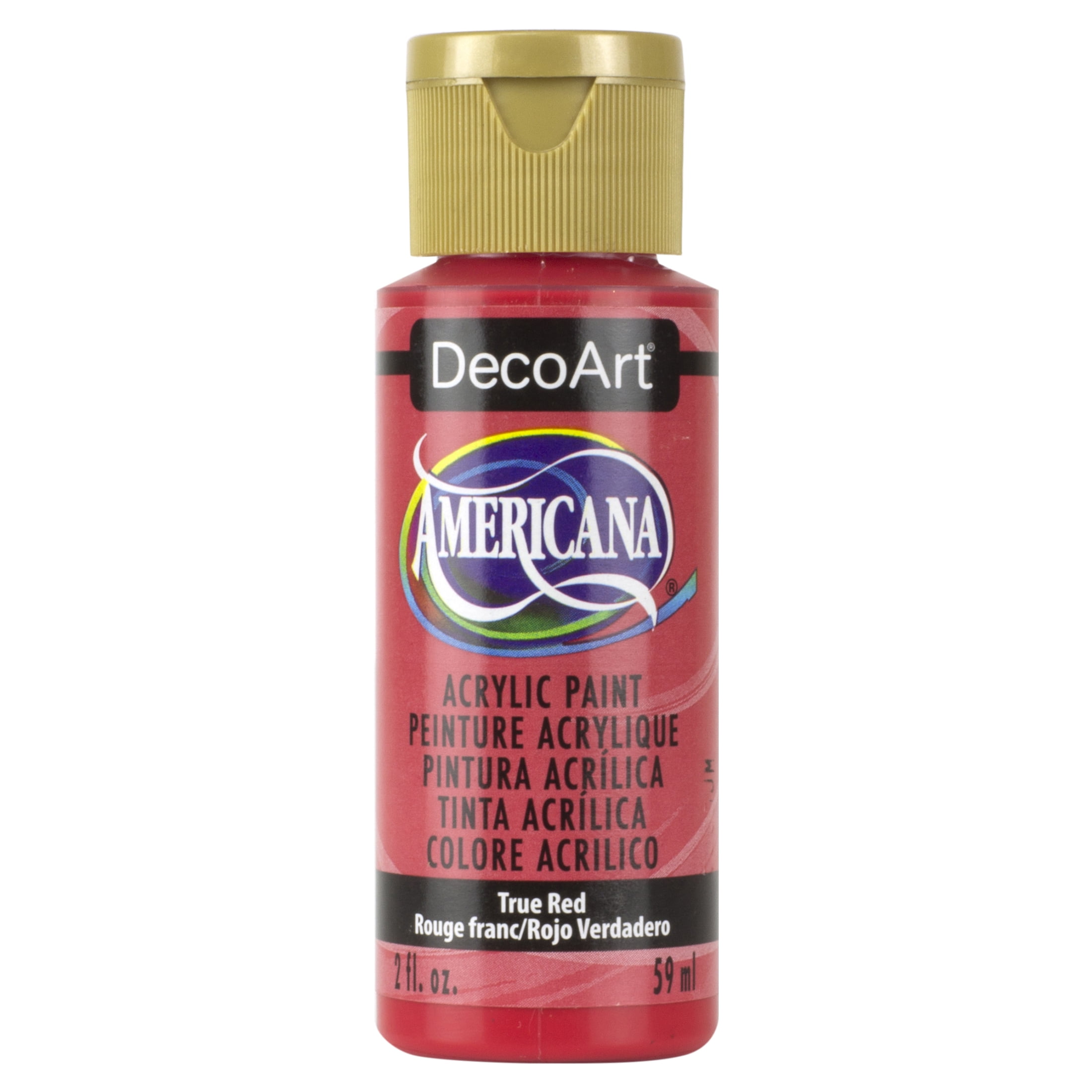 Decoart Crafter's Acrylic All-Purpose Specialty Paint 2Oz-Red Neon