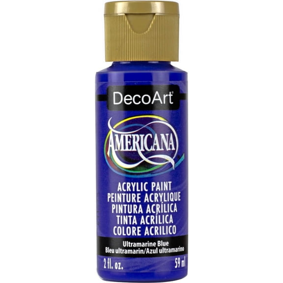 DecoArt Americana Acrylic Paint, 2 oz, Blue Color Family, Matte Finish