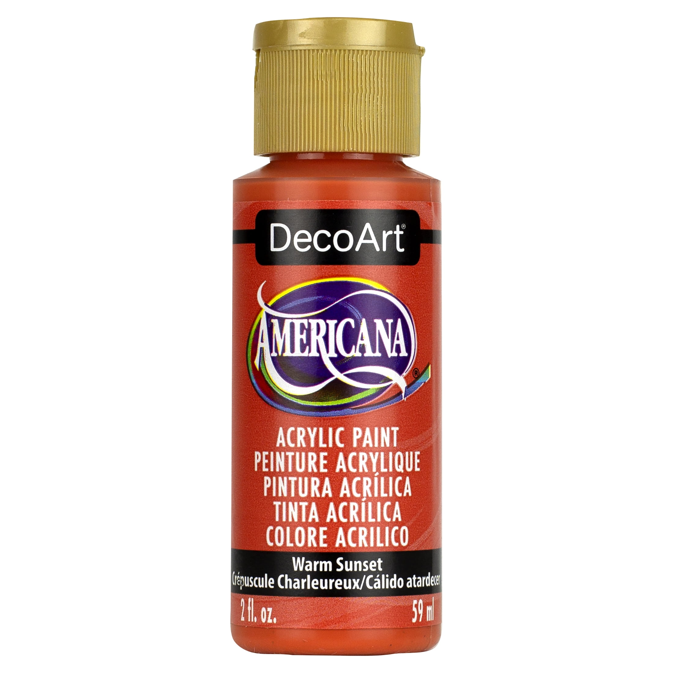 Americana Acrylic Paint 2oz-Country Red - Opaque by DecoArt