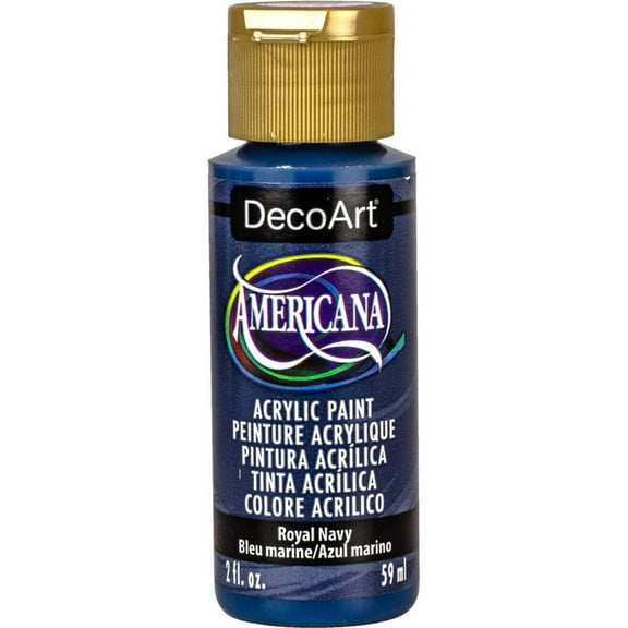DecoArt Americana Acrylic Paint, 2 oz, Blue Color Family, Matte Finish