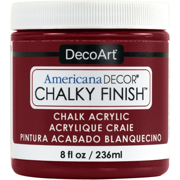 DecoArt Americana Decor Chalky Finish Paint, 8 oz., Rouge