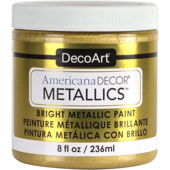 DecoArt Americana Decor 8oz Metallics Paint for Furniture & Home Décor