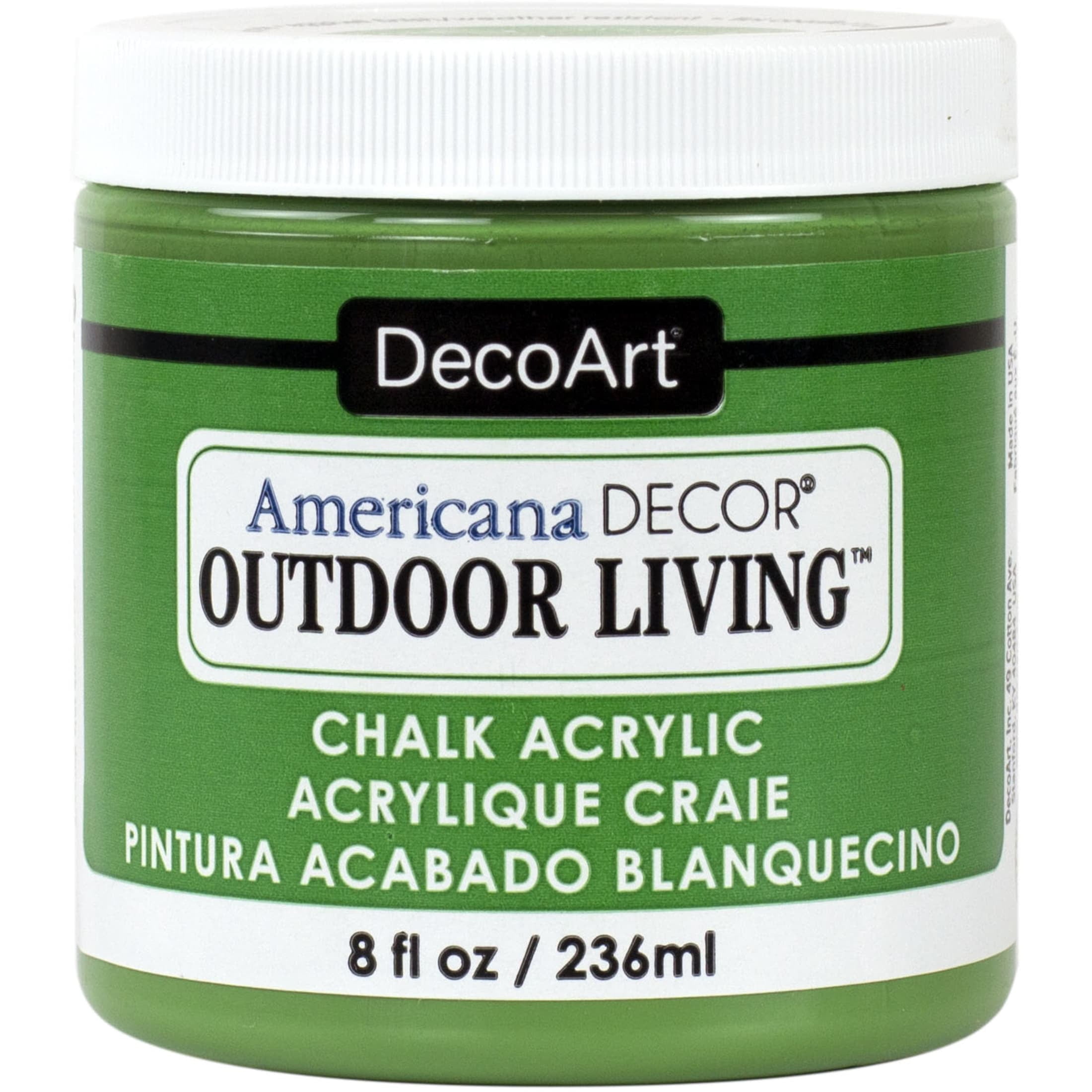 Deco Art Americana Outdoor Living - 8oz Farbflasche Mit Feiner Spitze Für Coole Heim-Deko-Projekte