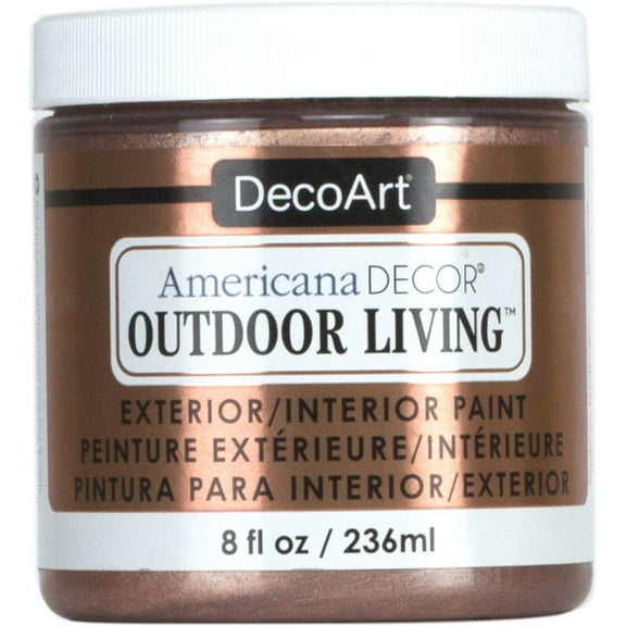 DecoArt a Decor Outdoor Living Paint, 8oz., Rose Gold
